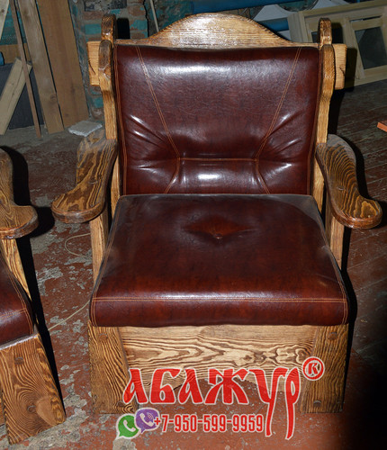 Диван и кресла с кожаным сиденьем красные под старину цена (5)