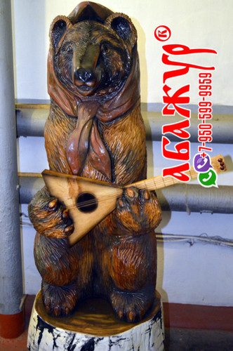 Медведь резной балалайка фото цена руб (2)