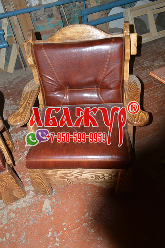 Диван и кресла с кожаным сиденьем красные под старину цена (4)