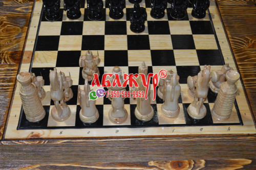 Шахматный стол замок резной фото цена руб (29)