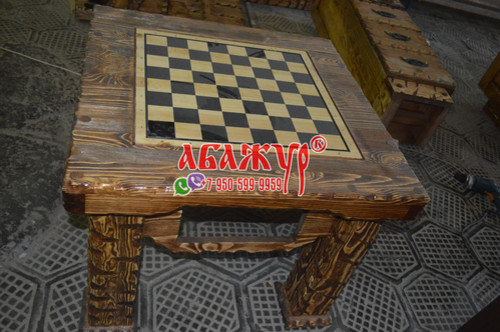 Шахматный стол замок резной фото цена руб (25)