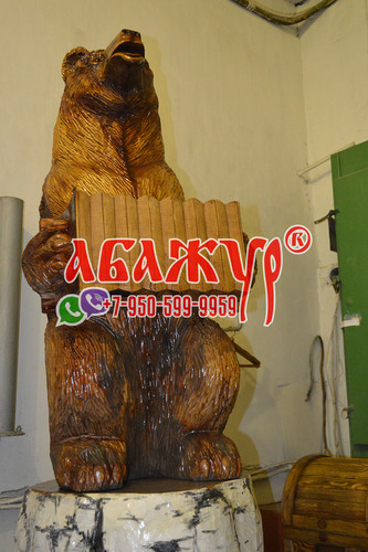 Медведь резной скульптура резная гармошка цена руб (5)
