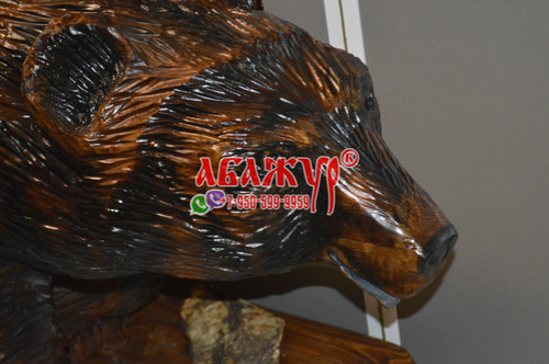 Медведь из дерева статуя вырезан цена (3)