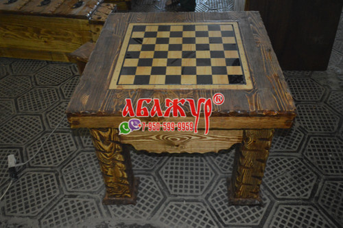 Шахматный стол замок резной фото цена руб (24)